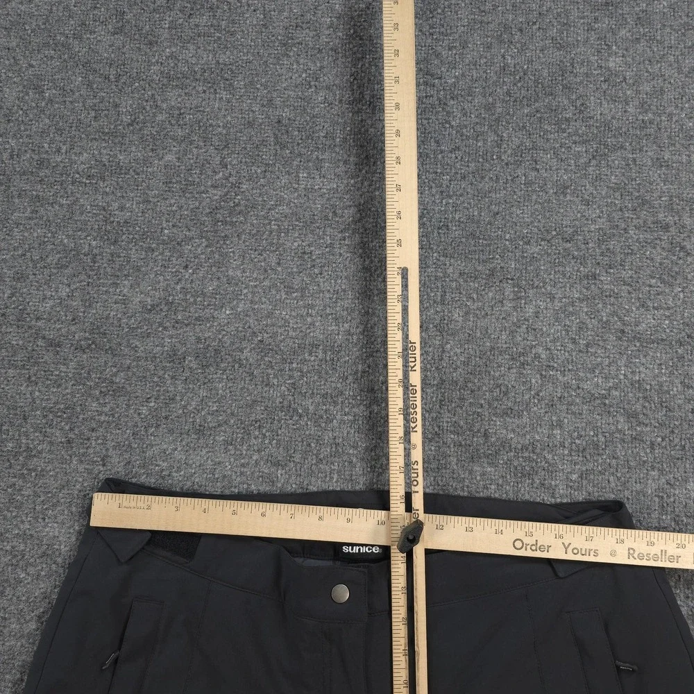 Sunice Pants Mens Large Black Softshell Insulated Snow Ski Adjustable Waist